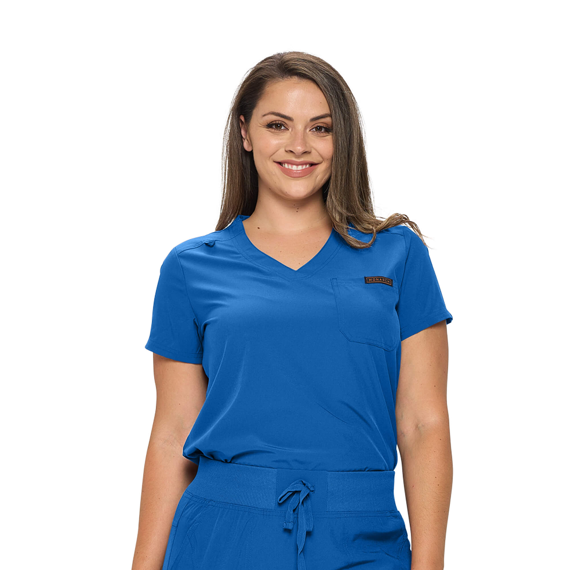 Monarch Uniforms Women’s Premium Stretch Jogger Scrub Top — Style #3103TOP