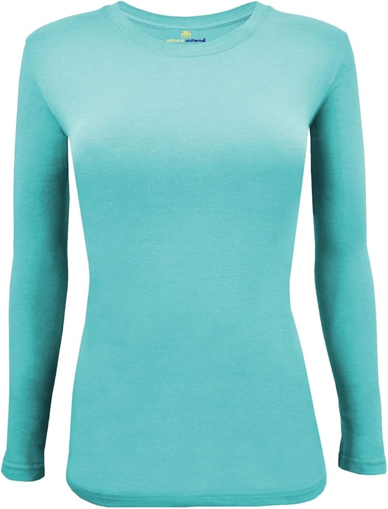 Natural Uniforms Style #7160 – Long Sleeve Under-Scrub Tee (Crew Neck)