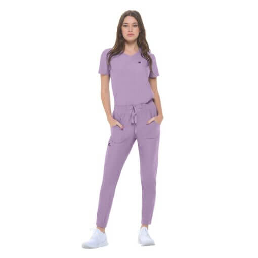 Natural Uniforms Women’s Ultra Stretch Form Fitting Scrub Set — Style 8600SET