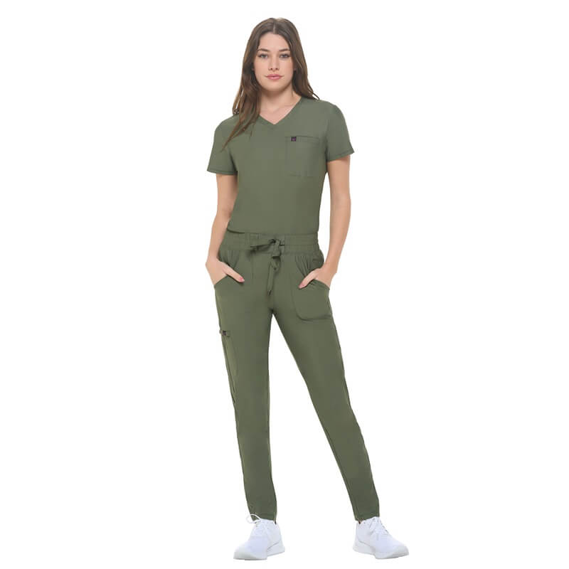 Natural Uniforms Women’s Ultra Stretch Form Fitting Scrub Set — Style 8600SET